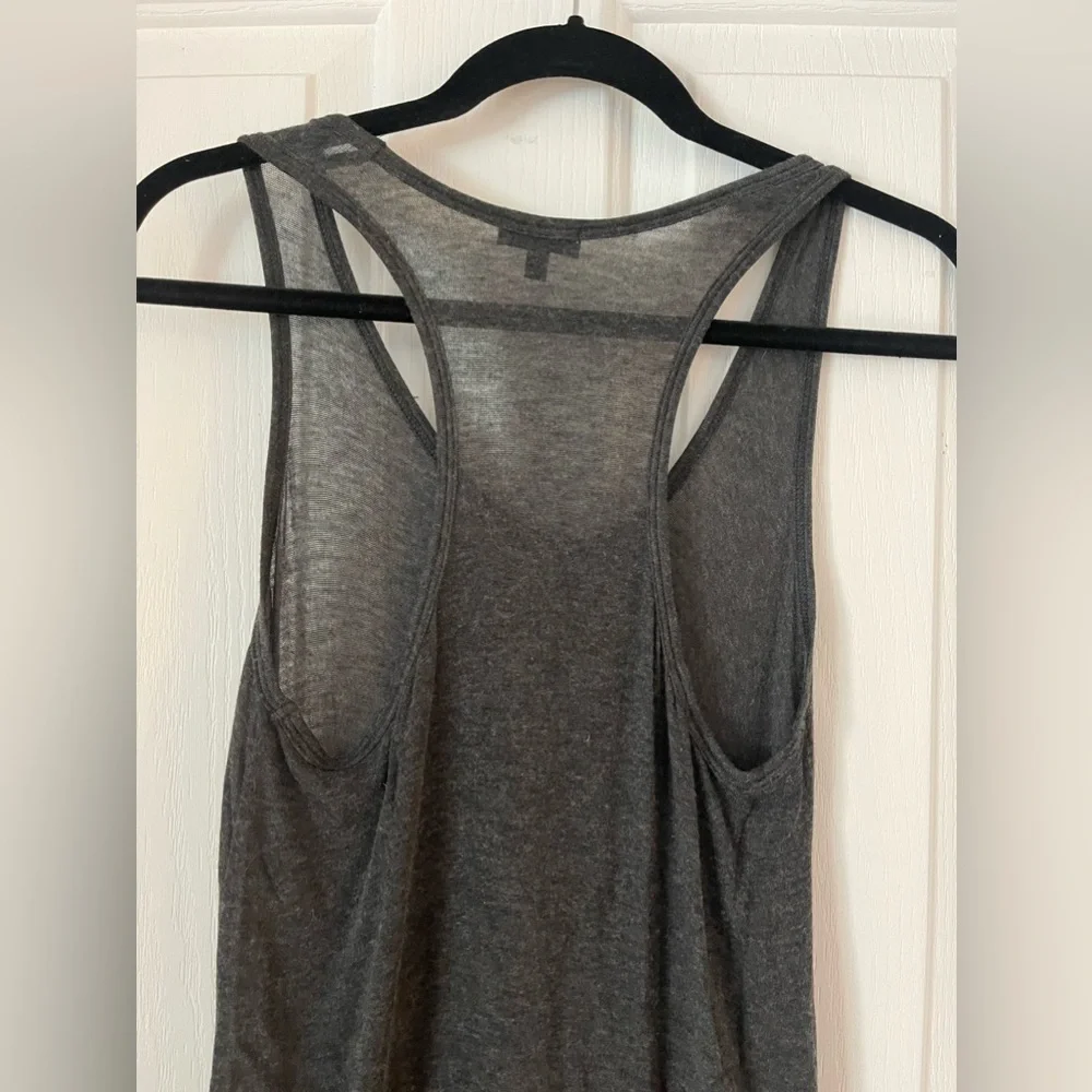 Grey T back tank dress with peak boo black detail. Comfy! - Picture 3 of 6